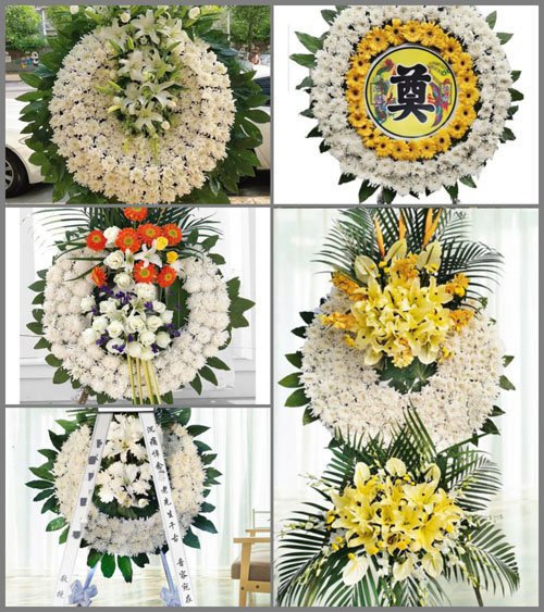 湖北荆门市京山县孙桥镇青树岭村花圈速递